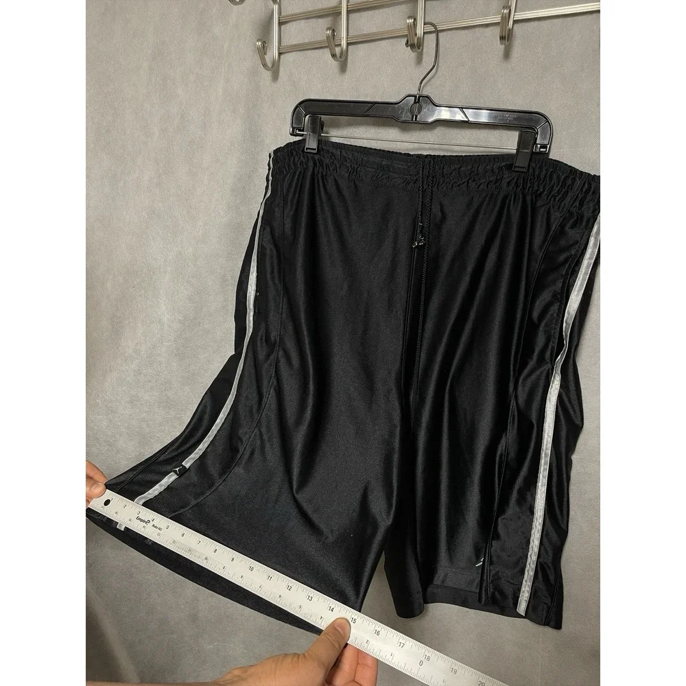 Jordan Shorts XL Black Satin Dazzle Shiny Basketball Warm Up Sports Jumpman Logo